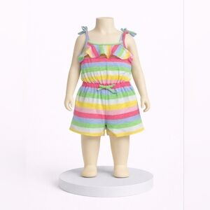 Little Me Multicolor Striped Romper